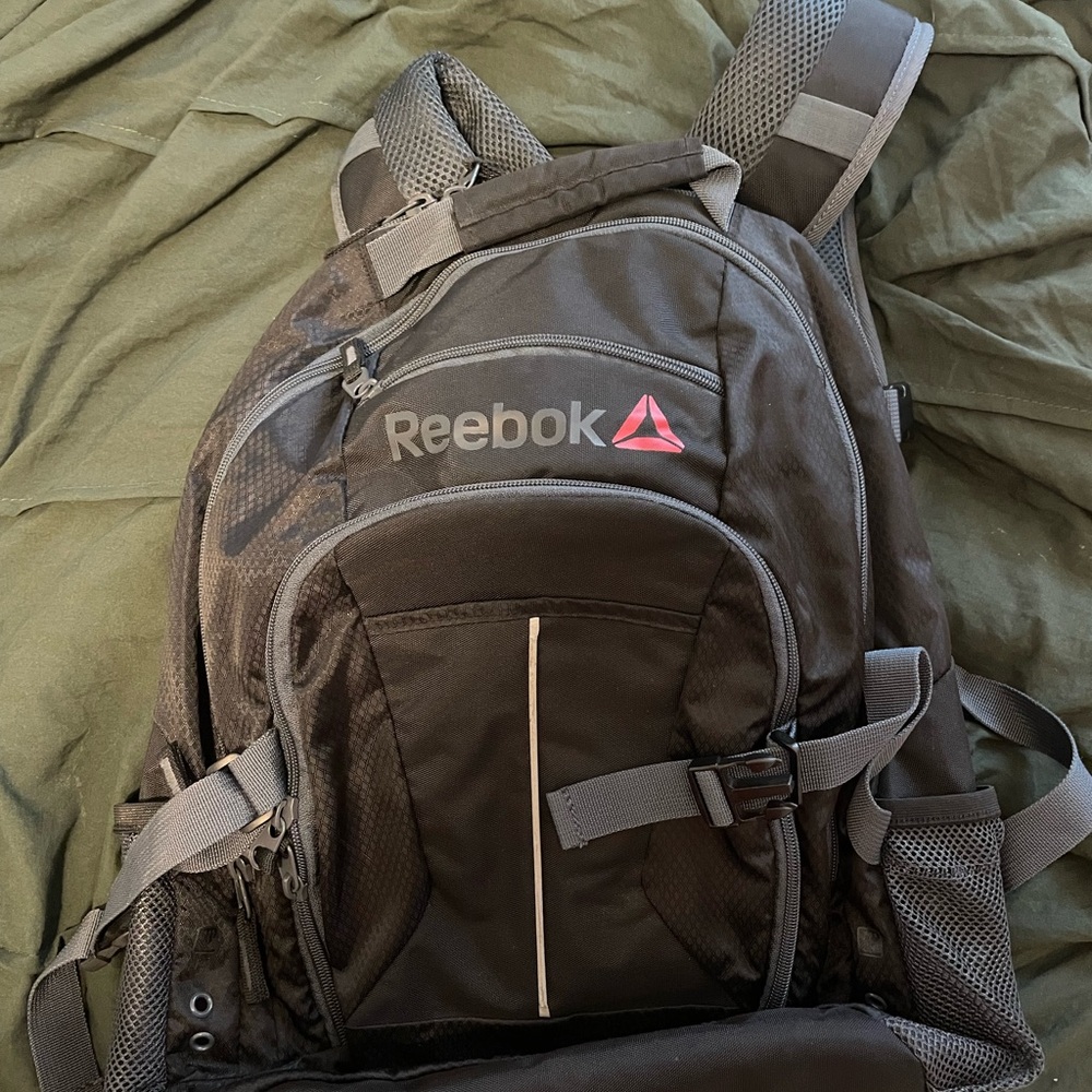 Reebok Black Backpack with Adjustable Straps and Durable Design